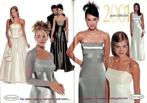 Instagram post by 90s/y2k MAGAZINE INSPO PAGE ✨ • Aug 19, 2021 at 11:31am UTC Early 2000s Prom, 2000s Prom, Y2k Prom Dress, Y2k Magazine, Y2k Aesthetic Institute, 90s Prom, Y2k Hairstyles, 90s Fashion Women, Teen Trends