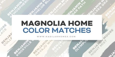 Joanna Gaines Farmhouse Paint Colors, Magnolia Homes Paint Colors Matched, Magnolia Home Paint Colors, Magnolia Home Paint, Magnolia Paint Colors, Magnolia Homes Paint, Magnolia Paint, Magnolia Colors, Home Paint Color