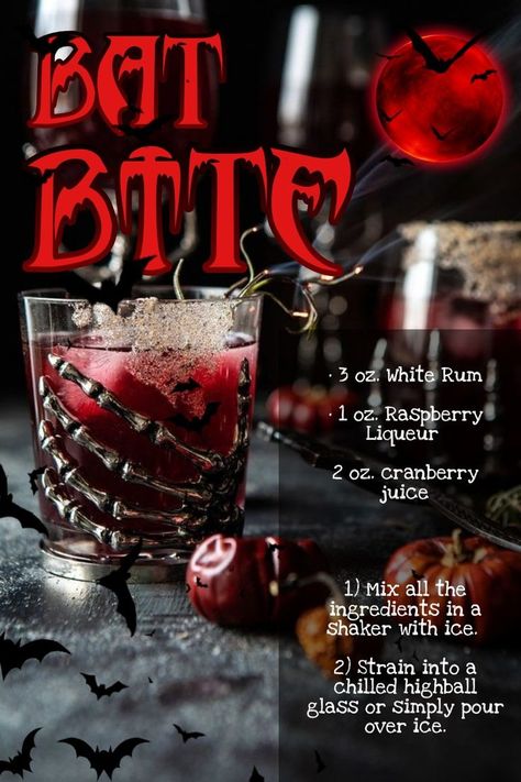 Halloween Themed Drinks, Halloween Recipes Drinks, Bartender Drinks Recipes, Halloween Party Drinks, Halloween Drinks Alcohol, Fun Drinks Alcohol, Bartender Drinks, Halloween Drink, Drinks Ideas