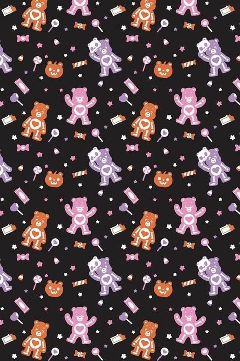 Facebook Care Bears Halloween Wallpaper, Halloween Care Bears Wallpaper, Halloween Care Bear, Care Bears Wallpaper, Care Bears Halloween, 80s Wallpaper, Sublimation Coasters, Tiktok Wallpaper, Bears Wallpaper