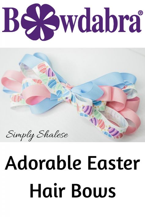 Easy Hair Bows, Bow Making Tutorials, Hair Bow Video, Diy Spring Decor, Hair Bow Making, Bow Craft, Diy Easter Crafts, Bow Maker, Make Hair Bows