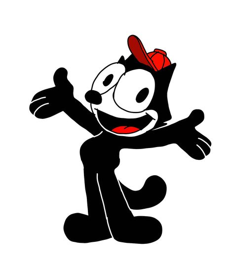 Felix The Cat, Black And White Cartoon, Hey Arnold, Angry Cat, Cardboard Cutouts, Cardboard Cutout, Felix The Cats, The Good Dinosaur, Kung Fu Panda