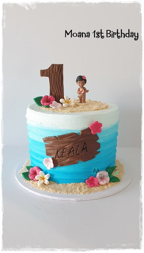 Moana Birthday Cake 1st Birthday, Moana First Birthday Cake, Small Moana Cake, Moana 2nd Birthday Cake, Moana Birthday Cake Simple, Baby Moana Birthday Cake, Moana Smash Cake, Moana Cake Ideas, Moana Birthday Cake Ideas