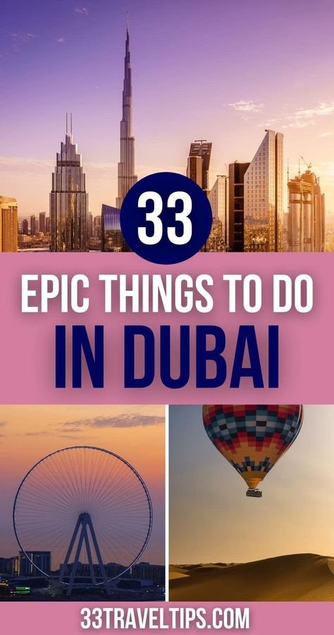 Things to Do in Dubai Dubai Things To Do, Dubai Trip, Things To Do In Dubai, Dubai Travel Guide, Dubai Attractions, City Dubai, Dubai Holidays, Dubai Vacation, Travel Globe