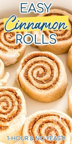 This Easy Cinnamon Rolls recipe is made without yeast and rising and is ready in less than 1 hour! If you want swirls of delicious sugar and cinnamon goodness wrapped in a soft dough without the hassle of proofing, this recipe is for you! This is the best Cinnamon Bun recipe made without yeast! It doesn’t lack for sweetness thanks to the delicious filling made with sugar, butter, and cinnamon. The dough is soft and fluffy with a hint of cinnamon. And thick and creamy icing! Easy Cinnamon Buns Without Yeast, Cinnamon Buns Without Yeast, No Yeast Cinnamon Buns, Cinnamon Bun Filling, Easy Cinnamon Rolls Recipe No Yeast, No Yeast Cinnamon Rolls Easy, Cinnamon Rolls Homemade No Yeast, Cinnamon Rolls Recipe No Yeast, Rolls Recipe No Yeast