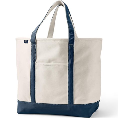 PRICES MAY VARY. Durable & Stylish: A timeless classic this tote bag is perfect for carrying books gym clothes picnic supplies and almost anything else. 100% cotton canvas. Spot clean air dry. Well Constructed: Wide felled seams on this spacious canvas tote bag allow it to stand upright keeping the contents safely inside. It can even hold up to 500 pounds. We've tested it so load it up! Splash Safe: The water-repellent base and trim on our canvas tote protects your stuff if it's set down by a po Blackberry Color, Picnic Supplies, Fabric Tape, Best Bags, Small Tote, Travel Tote, Open Top, Canvas Tote Bag, Lands End