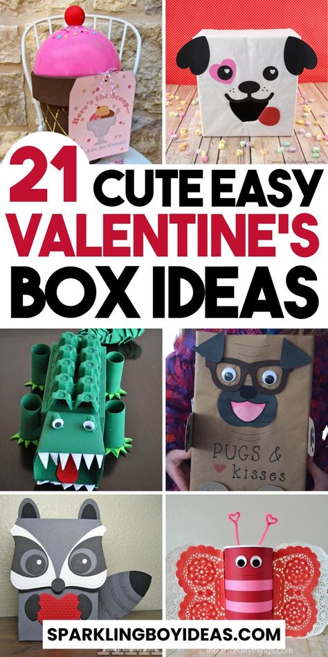 Discover easy Valentine box ideas to make this Valentine's Day extra special! Dive into our DIY Valentine's gift boxes, perfect for loved ones. Explore romantic Valentine's boxes, easy Valentine's Day projects, and handmade gift boxes that add personal flair. Get creative with kids' Valentine box crafts and printable templates. Whether you're crafting a Valentine's Day card box, a treat box, or a personalized gift box for him or her, find unique and cute ideas. Try these DIY Valentine's Boxes. Easy Valentines Day Boxes, Diy Valentine's Box, Box Ideas For Kids, Girls Valentines Boxes, Valentine Box Ideas, Diy Valentines Box, Valentine Boxes For School, Kids Valentine Boxes, Valentines Day Cards Diy