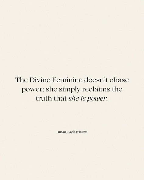 affirm✨🦋✨444✨🦋✨ to reclaim your divine feminine powers, goddess! Powerful musings by @moonmagicpriestess #moonmagicpriestess #444 #angelnumbers #divinefeminine #divinefeminineenergy #divinefemininerising #divinefeminineawakening #powerful #powerfulquotes #powerfulwomen Inanna Goddess Aesthetic, Divine Feminine Definition, Goddess Sophia Divine Feminine, Reclaim My Power, Quotes On Femininity, Reclaiming My Power, Feminine Quotes For Instagram, Feminine Era Quotes, Powerful Feminine Aesthetic