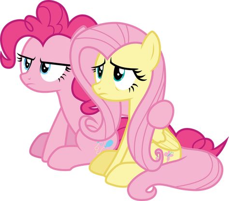 Pinkie And Fluttershy, Pinkie Pie And Fluttershy, Mlp Pinkie Pie, Fluttershy Mlp, Mlp Fluttershy, Mlp Base, 2013 Swag Era, Cutie Mark, My Lil Pony