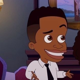 Big Mouth Characters, Black Cartoon Characters, Boy Character, Black Cartoon, Big Mouth, Human Resources, Matching Icons, Cartoon Characters, Tv Series