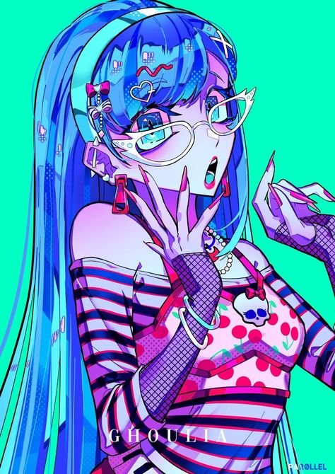 Monster High Ghoulia, Ghoulia Yelps, Arte Monster High, Monster High Pictures, Arte Peculiar, Catty Noir, Monster High Art, Monster High Characters, Gothic Anime