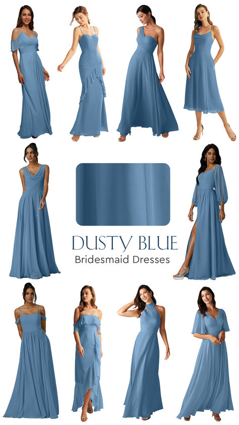 Blue bridesmaid dresses starting at $79, with free customization! Elegant and perfect for any wedding. Shop now and let your bridesmaids shine! 💗 Bridesmaid Dresses Steel Blue, Medium Blue Bridesmaid Dresses, Dusty Blue Bridesmaid Dresses Mismatched, Dusky Blue Bridesmaid Dresses, Bridesmaid Blue Dresses, Blue Bridesmaid Dresses Fall, Blue Bridesmaid Dresses Mismatched, Shades Of Blue Bridesmaid Dresses, Mismatched Blue Bridesmaid Dresses