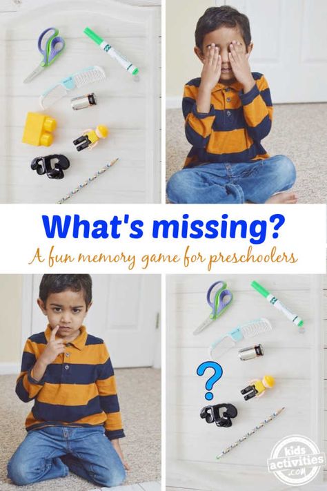 Missing Pictures, Concentration Activities, Memory Activities, Concentration Games, Educational Activities For Preschoolers, Cognitive Activities, Brain Surgeon, Montessori Toddler Activities, Physical Activities For Kids