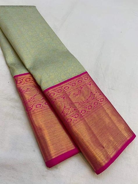 Silk Saree Kanchipuram Indian Bridal, Pista Green Pattu Saree, South Indian Bride Saree Color Combinations, South Indian Wedding Sarees Color Combinations, Saree Frocks, Pattu Sarees Latest Collection, Pista Saree, Bride Sarees, Saree Color Combinations