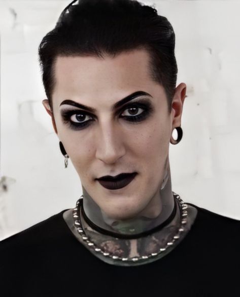 Chris Motionless Hand Tattoo, Chris Motionless Makeup, Chris Cerulli, Chris Motionless, Black Lipstick, Motionless In White, Top Band, Human Poses Reference, Human Poses