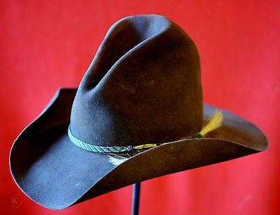 Vintage Kevin O'Farrell "Gus" 25-X Beaver Cowboy Hat 7 1/4 SASS - SANTA FE $800 | #480977452 Gus Cowboy Hat, Durango Colorado, Cowboy Hat, Custom Hats, Hat Making, Santa Fe, Cowboy Hats, The Original, Colorado