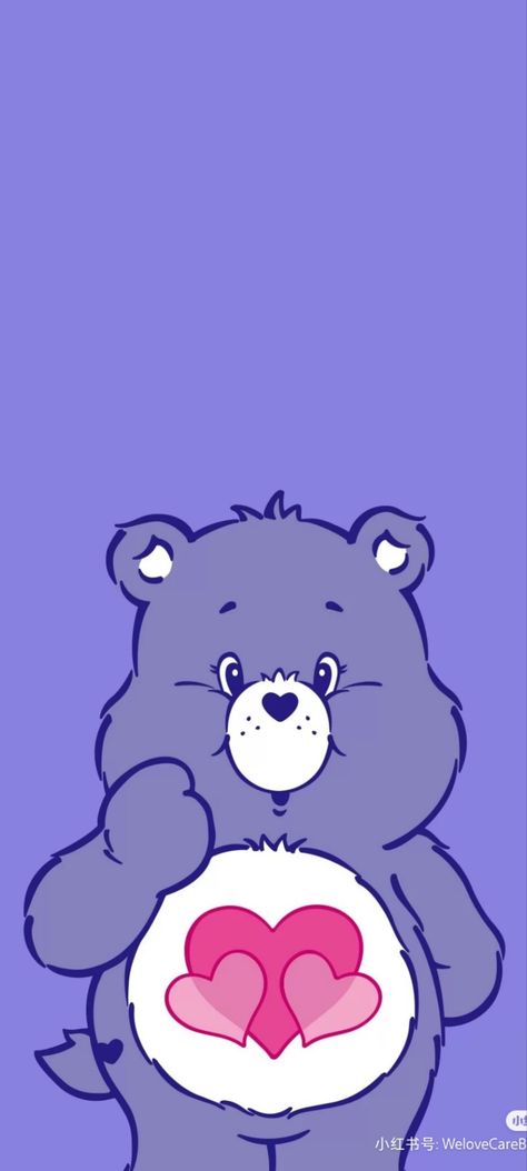 Care Bears Purple Wallpaper, Share Bear Wallpaper, Care Bear Wallpaper Iphone, Purple Care Bear Wallpaper, Care Bears Wallpaper Iphone, Care Bears Aesthetic Wallpaper, Care Bear Wallpaper, Care Bears Wallpaper, Purple Care Bear