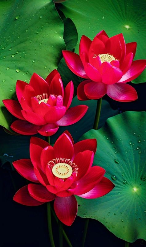 Red Lotus Flower, Lotus Flower Pictures, Lotus Flower Art, God Artwork, Red Lotus, Beautiful Sea Creatures, Android Wallpaper Flowers, Flower Art Images, Flowers For You