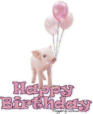 How cute is this?! :) Happy Birthday Pigs Pictures, Piggy Doodle, Happy Birthday Pig, Birthday Pig, Pig Pics, Birthday Wishes For Kids, Baby Piglets, Pig Pictures, Birthday Freebies