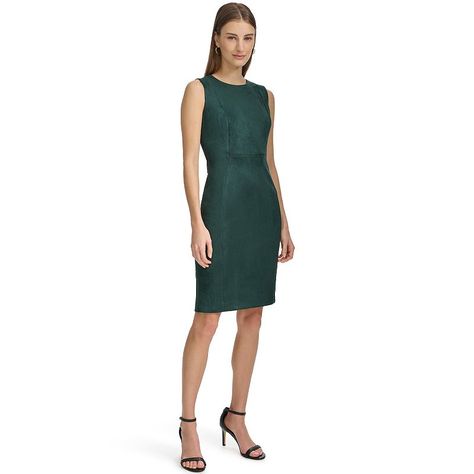 Show off your style in this Andrew Marc sleeveless sheath dress.Click on this WOMEN'S GUIDE to find the perfect fit and more! Show off your style in this Andrew Marc sleeveless sheath dress.Click on this WOMEN'S GUIDE to find the perfect fit and more! FEATURES Sheath silhouette Straight hem Zipper back Sleeveless CrewneckFIT & SIZING True to size 37 3/4-in. length Mini length hits at the thighFABRIC & CARE Polyester, spandex Dry clean Imported Color: Malachite. Gender: female. Age Group: adult. Material: suede. Summer Dresses For Work The Office, Summer Dresses For Work, Sleeveless Sheath Dress, Dress Clothes For Women, Sheath Dress, Polyester Spandex, Fabric Care, Gender Female, Size 16