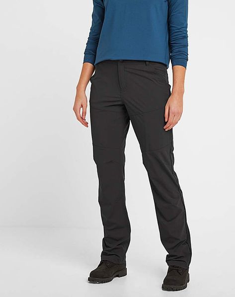 Tog24 Denver Womens Trousers Long Incredibly comfortable, these walking trousers for women have been cut from an exceptionally soft, smooth yet hardwearing stretch fabric that makes every step feel great. With the Yorkshire Moors on our doorstep, the TOG24 design team know what makes a good walking trouser. These are cut loose enough for easy movement, but slim enough to be flattering when you've finished your hike, with shaped knees for ease of movement. Practical pockets front and back and on Yorkshire Moors, Walking Trousers, Trousers For Women, Womens Trousers, Oasis Fashion, Long Trousers, Straight Trousers, Jd Williams, Trouser Style