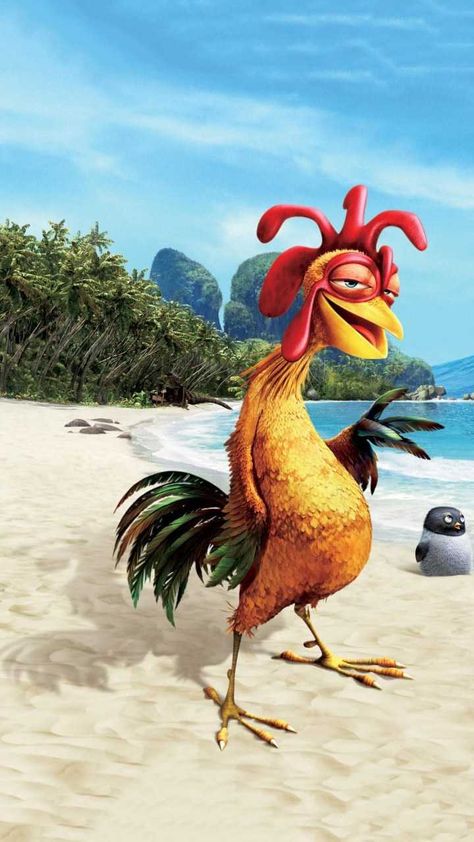 Chicken Joe Wallpaper, Surfs Up Wallpaper, Cute Chicken Drawing Kawaii, Surfs Up Movie, Joe Wallpaper, Chicken Joe, Chicken Wallpaper, Up Wallpaper, Chicken Drawing