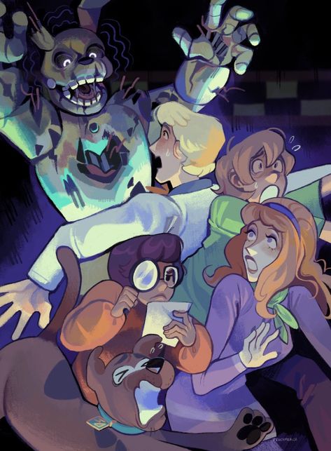 Scooby Doo Mystery Inc, Scooby Doo Images, Scooby Doo Mystery Incorporated, Scooby Doo Mystery, Animatronic Fnaf, Fnaf Movie, Fnaf Comics, Fnaf Memes, Fnaf Funny