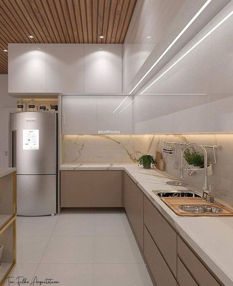 kitchen ideas modern luxury Best Kitchen Layout, Kitchen Interior Modern, Simple Kitchen Design, Interior Design Kitchen Small, Kitchen Modular, Kitchen Tiles Design, Modern Kitchen Cabinet Design, Modular Kitchen Design, Eclectic Kitchen