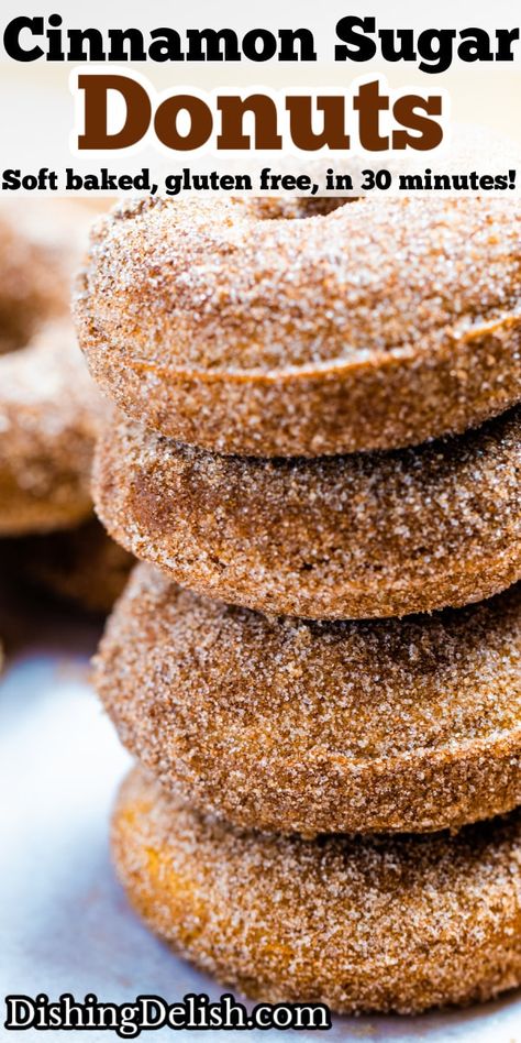 Vegan Pumpkin Cookies, Apple Cider Donuts Baked, Gluten Free Apple Crisp, Gluten Free Apple, Diet Cookies, Vegan Pumpkin Pie, Cinnamon Sugar Donuts, Sugar Donut, Gluten Free Donuts