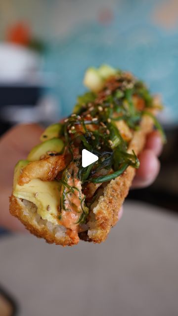 Utah Chefs Kiss on Instagram: "NEW HIDDEN GEM WITH VIRAL SUSHI HOT DOG

👋 Meet @arigatosushius 
📌 1769 W 7000 S West Jordan, UT  84084 

Yes - you heard me right…This spot has the viral Sushi Hotdog! Not only is is absolutely beautiful, but it is so TASTY! With a perfect balance from the extra crispy outside, fluffy rice, creamy avocado & crispy tempura shrimp it makes for the most satisfying bite! But don’t think this is “one hit wonder” kind of shop! They also have multiple rolls featuring plantains, ceviche & so many other fresh and fun ingredients. We were truly blown away by how great the quality of everything was & will be craving that sushi hot dog for a long time! Be sure to follow me for more recs like this! 

Happy Eating!" Tempura Shrimp, Happy Eating, Fluffy Rice, Chefs Kiss, One Hit Wonder, Dog Meet, Most Satisfying, Tempura, Hidden Gem