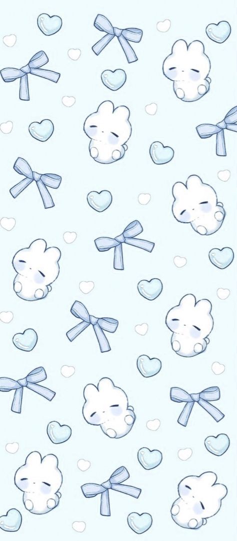 Kawaii Wallpaper Blue Pastel, Cute Aesthetic Lock Screen Wallpaper, Sleepy Care Bear Wallpaper, Cute Wallpapers Light Blue, Blue Kawaii Background, Periwinkle Wallpaper Aesthetic, Wonnie Wallpaper, Baby Blue Background Aesthetic, Lloromannic Wallpaper