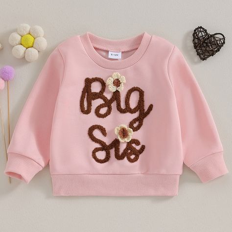 Faster shipping. Better service Matching Sibling Outfits, Big Sister Little Sister, Sibling Outfits, Sister Outfits, Big Sis, Sister Shirts, Sweatshirt Outfit, Fall Sweatshirt