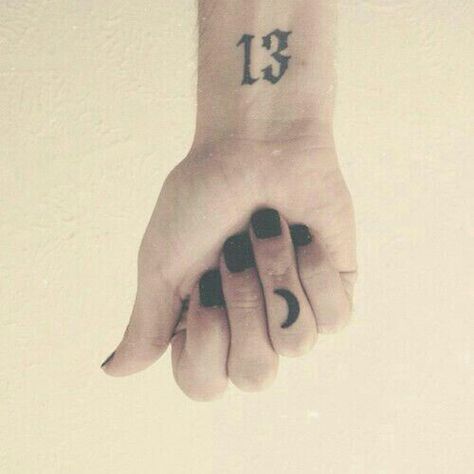 13 Tattoo Number Ideas, Number 13 Tattoos, North Star Tattoos, 13 Tattoo, Tattoo Number, Tattoos Cute, 13 Tattoos, Number Ideas, Lucky 13