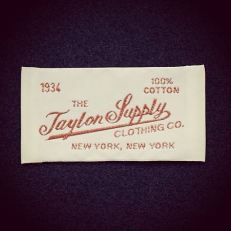 Clothing Labels Design, Hang Tag Design, Etiquette Vintage, Text Logo Design, The Wilds, Vintage Type, Garment Labels, Clothing Tags, Retro Logo