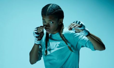 Ramla Ali: ‘In boxing we are all equal’ | Boxing | The Guardian Boxing Reference, Ramla Ali, We Are All Equal, Female Boxing, Mo Farah, Sparring Partner, Lighting Photography, Action Pose Reference, Boxing Girl