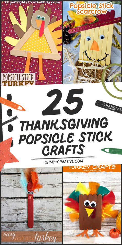 Get ready for some fun and creativity this Thanksgiving with these 25 Popsicle Stick Crafts! Perfect for kids and adults alike, these easy-to-make projects will add a touch of homemade charm to your holiday celebrations. From turkeys to pumpkins and in between, popsicle sticks offer a simple, budget-friendly way to create festive decorations. With just a few materials, you can transform ordinary popsicle sticks into delightful Thanksgiving-themed crafts. #ThanksgivingCrafts #PopsicleStickCrafts Popsicle Thanksgiving Craft, Fall Craft Popsicle Sticks, Turkey With Popsicle Sticks, Popsicle Stick Crafts For Thanksgiving, Popsicle Stick Turkey Crafts For Kids, Craft Stick Turkey, Thanksgiving Craft With Popsicle Sticks, Thanksgiving Crafts With Popsicle Sticks For Kids, Popsicle Turkey Craft