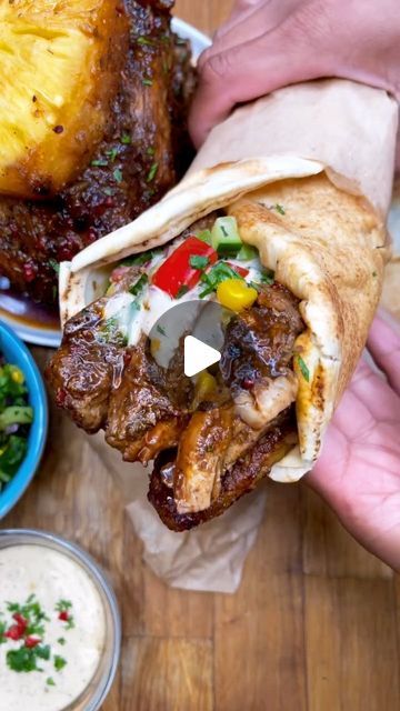 Jamaicans A Yaad & Abroad 🇯🇲 on Instagram: "Would you try this Hot Honey Harissa  Jerk Shawarma Chicken with  Sweetcorn Salsa? 🇯🇲
📽: @ksnice_n_spice
.
.
#chickenshwarma #viral  #inspiration #foodblogger #foodstagram #love #recipes #jerkchicken #dancehall #newyork #washington #miami #atl #georgia #florida #explore #tacotuesday #london #brazil #toronto #foodgram #foodiesofinsta #foodheaven #foodlovers #delicious #trendingreels #explorepage #fyp #jamaica🇯🇲 #viralreels" Shawarma Chicken, Atl Georgia, Friday Nights, Hot Honey, Anything For You, Chicken Shawarma, Jerk Chicken, Caribbean Recipes, Recipes From Heaven