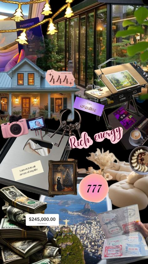 Hi 2025 #newyear #fyp #visionboard #visionboard2025 #manifest #manifesting #wallpaper #collages #collageart #rich #cute #pinterest #shufflefyp #aestehthic #youtube Manifesting Wallpaper, Wallpaper Collages, I Am Rich, Lucky Girl, Of My Life