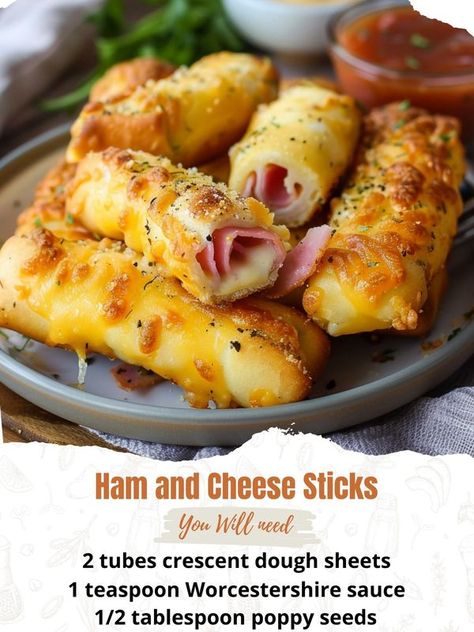 Munchie Snacks, Cheddar Cheese Sticks, Baked Hot Dogs, Bunco Food, Recipes Using Crescent Rolls, Canned Biscuit, Appetizer Board, Pin Wheel, Pillsbury Recipes