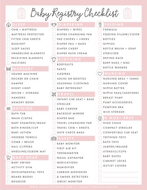 BABY REGISTRY GUIDE // + FREE PRINTABLE REGISTRY CHECKLIST Sofia Grace, Baby Registry Guide, Newborn Checklist, Baby Registry List, Registry List, Baby Registry Checklist, Baby Registry Must Haves, Registry Checklist, Baby Checklist