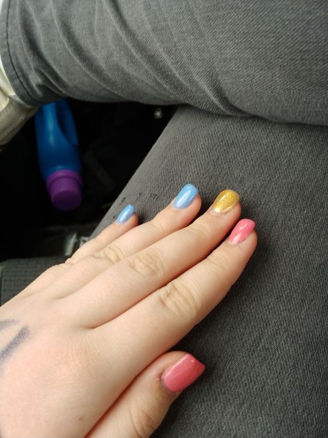 Pan Nails Pride, Pansexual Pride Nails, Pansexual Nails, Pan Nails, Flag Nails, Pansexual Pride, Pride Flags, Beautiful Images, Nails