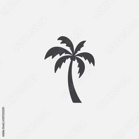 Stock Image: Palm tree silhouette icon vector, Palm tree vector illustration, coconut tree icon vector illustration, simple flat vector illustration Coconut Tree Silhouette, Palm Tree Illustration Simple, Coconut Tree Tattoo, Coconut Tree Illustration, Coconut Tree Drawing, Arabic Prints, Palm Tree Icon, Tree Vector Illustration, Basic Design Principles