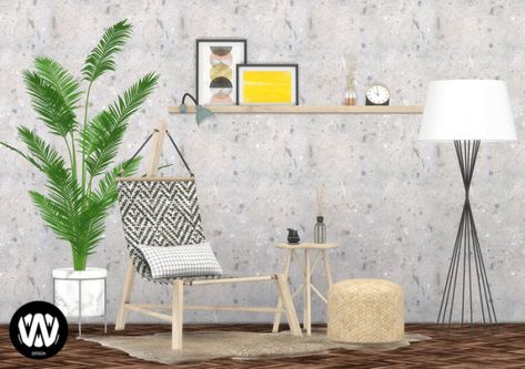 Sims 4 Wondymoon, Sims 4 Cc Furniture Bedrooms, Wondymoon Sims 4, Clock Decor Ideas, Wooden End Table, Living Chair, Cc Shopping, Sims 4 Bedroom, Cc Furniture