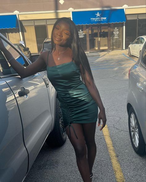 #green #dress #blackgirlshairstyles #frontal #darkskinmakeup #trending #tiktok Trending Tiktok, Dark Green Dress, Ginger Hair Color, Ginger Hair, Black Girls Hairstyles, Dresses Black, Green Dress, Dark Green, Ginger