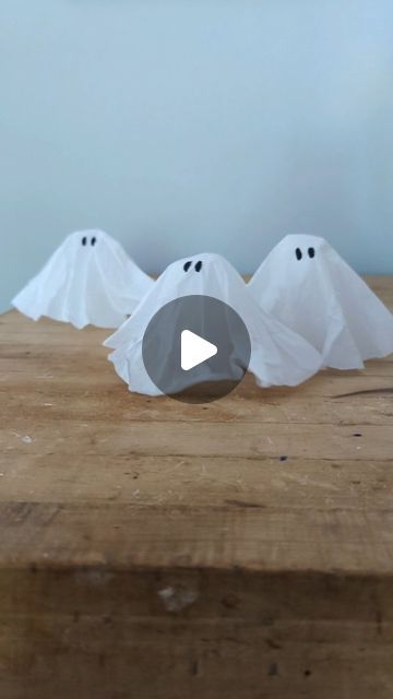 Studio Rosie on Instagram: "Tissue Paper Ghosts 👻  A super easy little ghost craft! Use a straw to make the ghosts fly or have a ghost race!  #recycleandplay @recycleandplay #recyclemeplay @recyclemeplay #littlesplayshare #craftcreateandmake #easycrafts #funbudgetplay #kidcrafts #halloweencrafts #diyhalloween #papercrafts" Tissue Paper Ghost Craft, Tissue Paper Ghosts, Tissue Ghosts, Paper Mache Ghost, Paper Ghosts, How To Make Ghosts, Paper Ghost, Ghost Craft, Flying Ghost