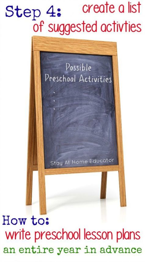 Step 4 in preschool lesson planning a year in advance – create a list of suggested activities - preschool lesson plans - how to write preschool lesson plans Owls Preschool, Learning Room, Intentional Teaching, Preschool Organization, Curriculum Map, Daycare Curriculum, Curriculum Preschool, Homeschooling Curriculum, September Activities