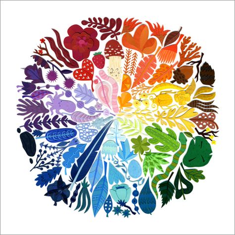 A Circle of Life (print), Jared Andrew Schorr Color Wheel Design, Color Wheel Art Projects, Color Wheel Projects, Color Wheel Art, Wheel Art, School Art Projects, Middle School Art, Creative Colour, Circle Of Life