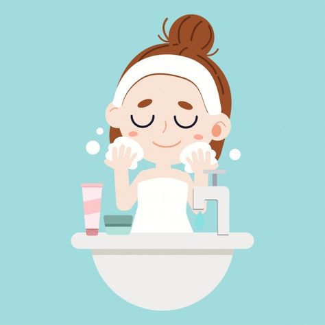 Baby Shower Cap, Girl Cartoon Characters, Logo Face, Washing Face, Hello Weekend, Cute Galaxy Wallpaper, Character Cartoon, Cute Character, Beauty Illustration