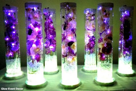 Led Centerpieces, Wedding Decoration, Branch Centerpieces, Ideas, Led Table Decorations, Centerpieces Flowers, Wedding Centerpieces, Center Piece, ... Wedding Table Centerpieces Purple, Wedding Table Decorations Purple, Purple Wedding Favors, Wedding Table Centerpieces Diy, Purple Wedding Centerpieces, Purple Centerpieces, Wedding Renewal, Rustic Wedding Decorations, Dress Shops