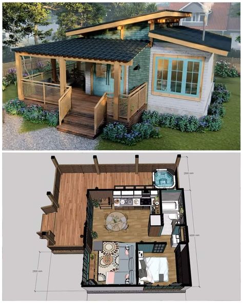 Small House Blueprints, Tiny House Designs, Sims House Ideas, Sims 4 House Building, Tiny House Community, Sims 4 House Plans, Tiny House Inspiration, Casas The Sims 4, A Small House